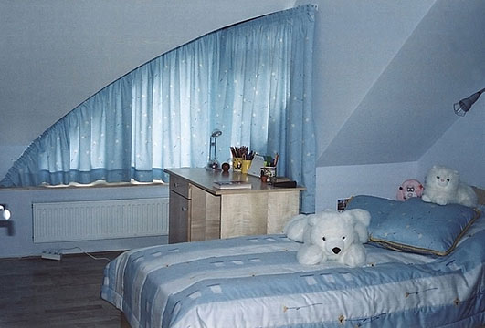 Függönyök különleges ablakformákra stÃlus lakberendezés; pécs ...
